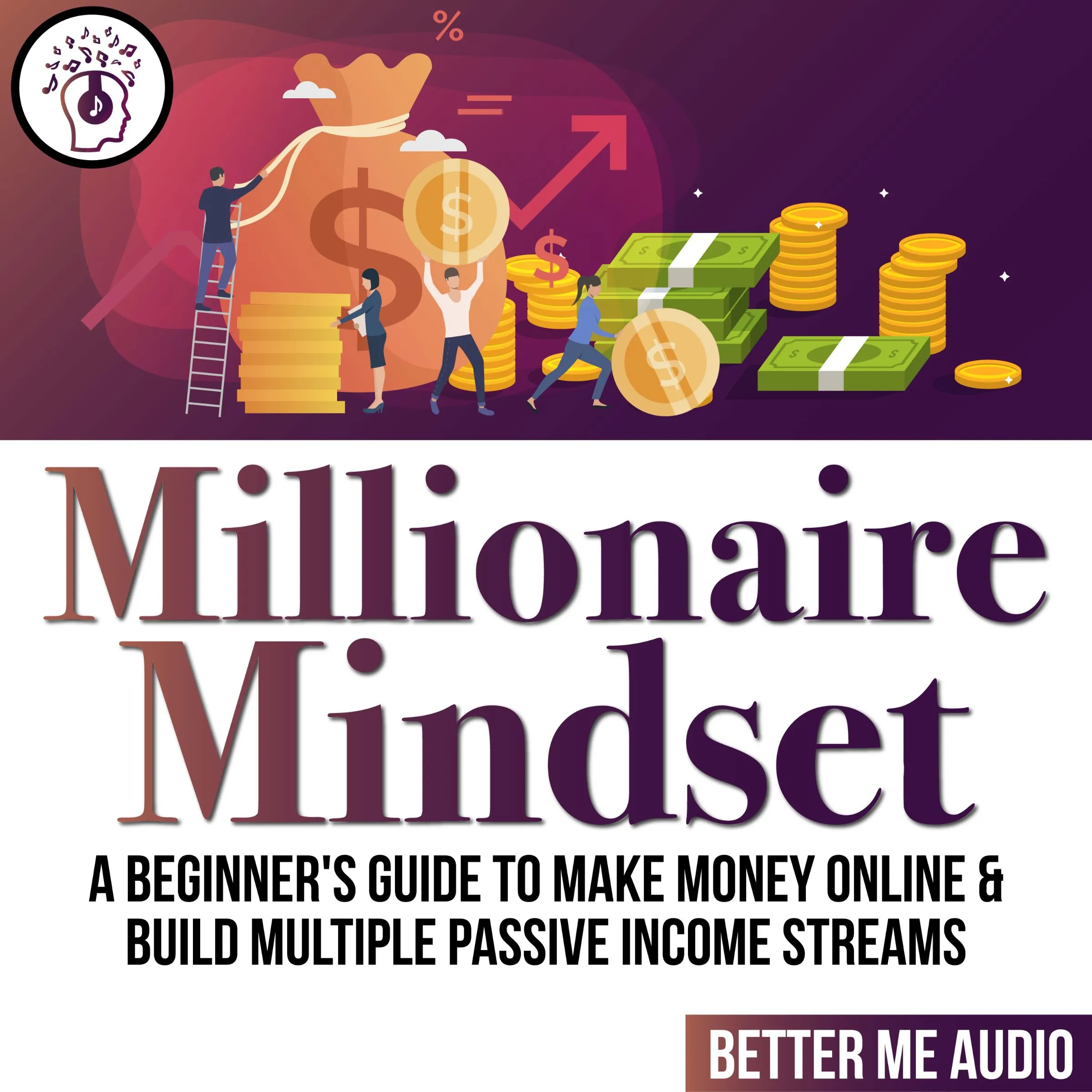 Millionaire Mindset: A Beginner's Guide to Make Money Online & Build Multiple Passive Income Streams by Better Me Audio Audiobook