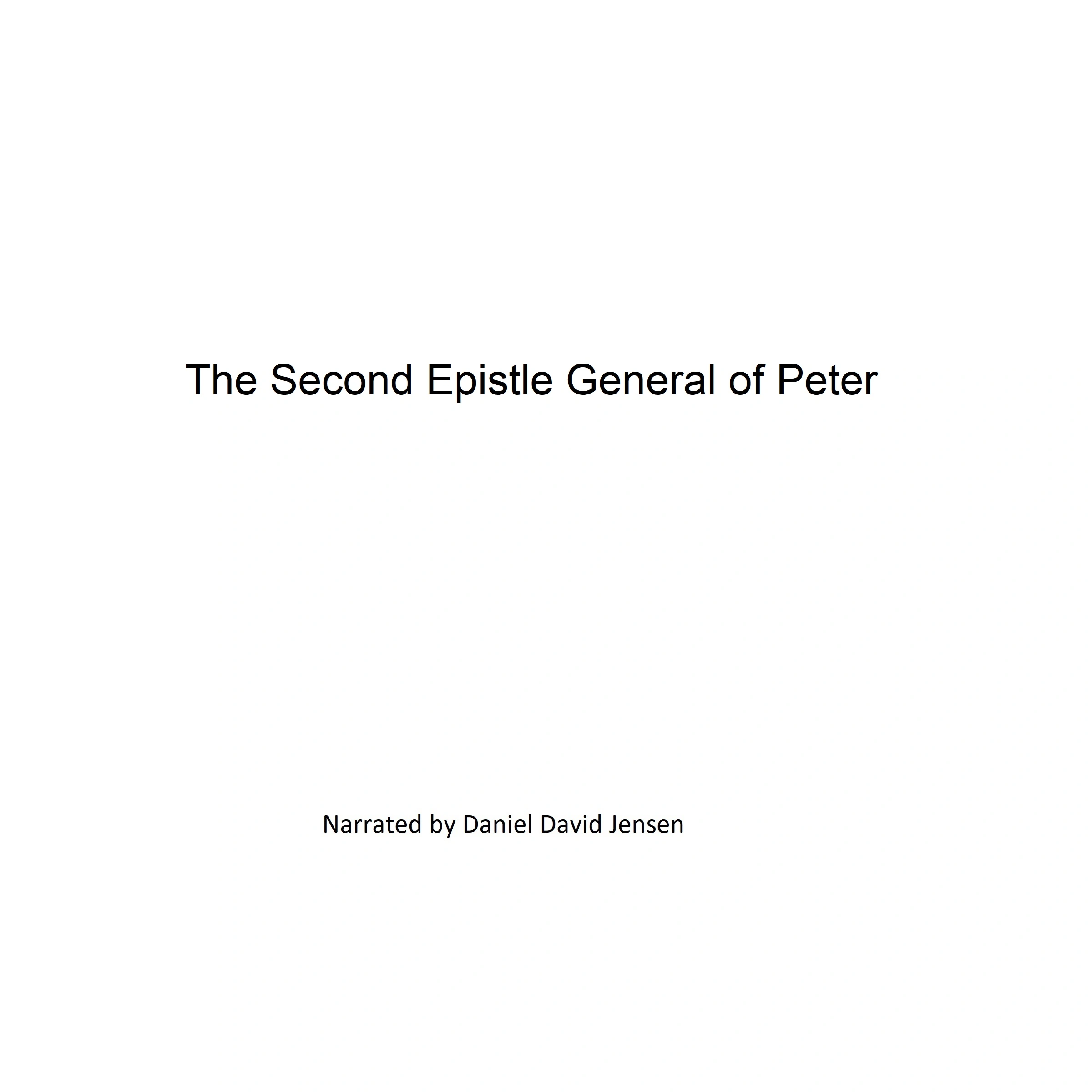 The Second Epistle General of Peter by KJV