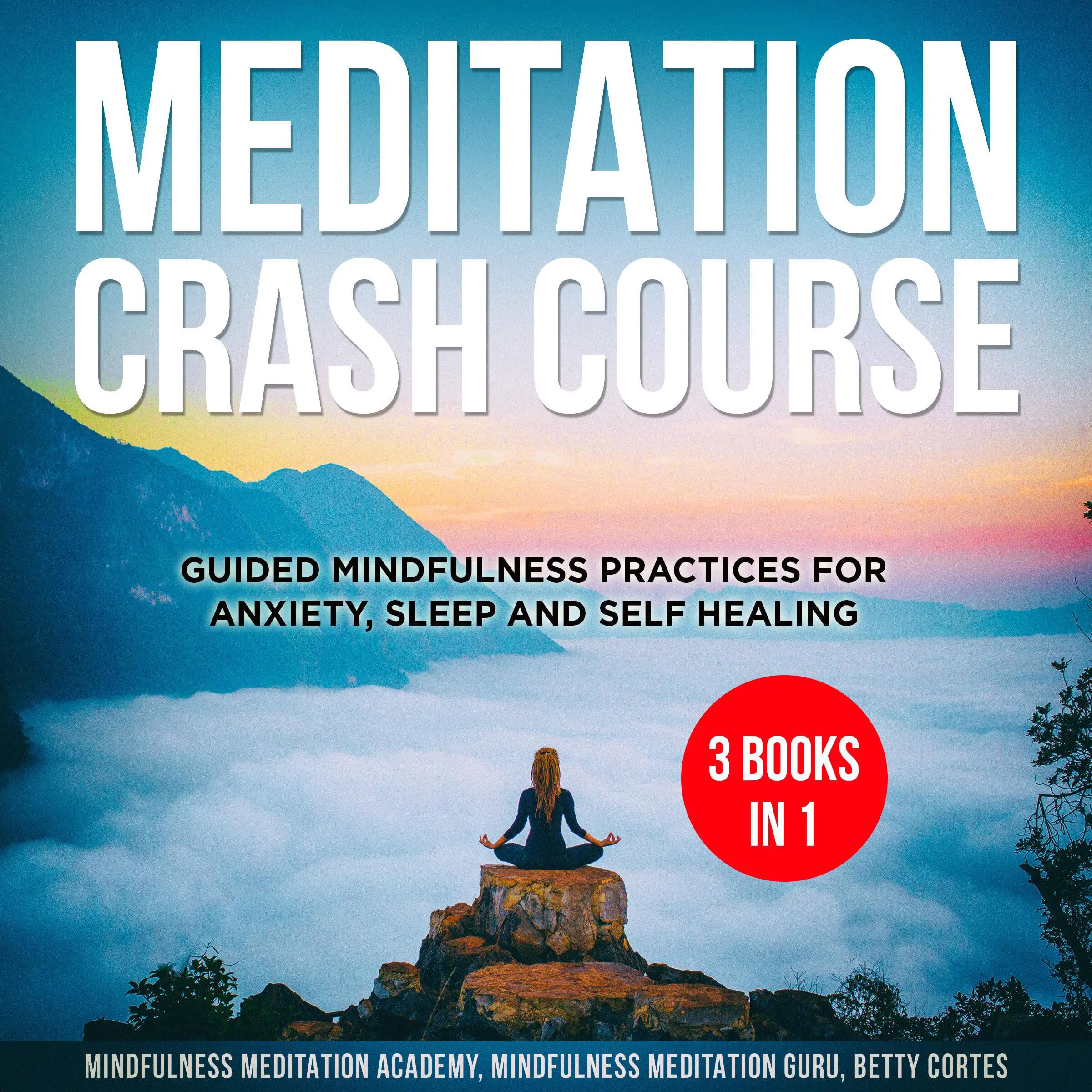 Meditation Crash Course - 3 Books in 1: Guided Mindfulness Practices for Anxiety, Sleep and Self Healing Audiobook by Betty Cortes