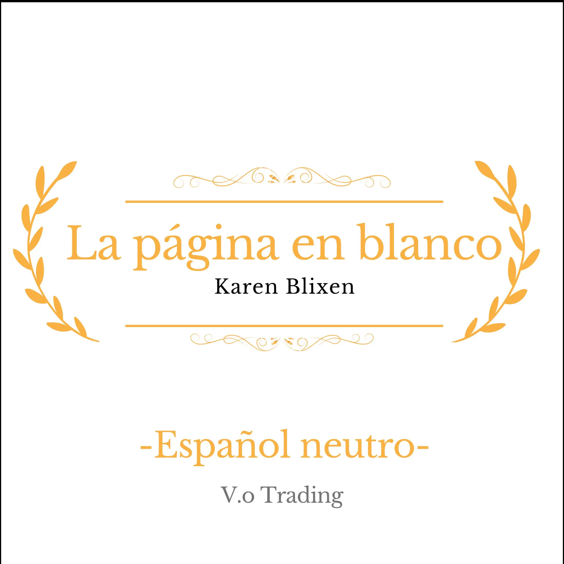 La página en blanco Audiobook by Karen Blixen