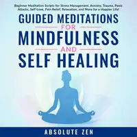 Guided Meditations for Mindfulness and Self Healing: Beginner Meditation Scripts for Stress Management, Anxiety, Trauma, Panic Attacks, Self-Love, Pain Relief, Relaxation, and More for a Happier Life! Audiobook by Absolute Zen