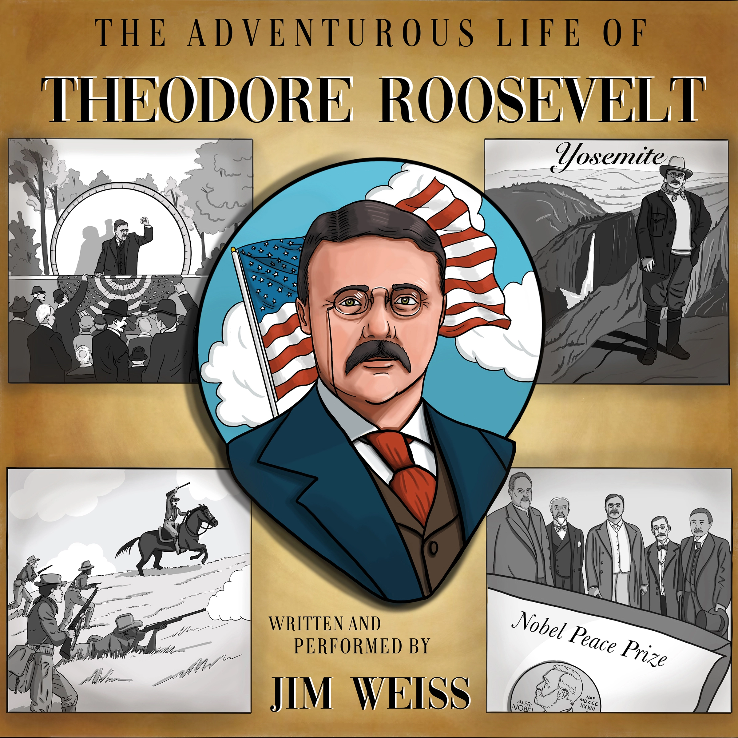 The Adventurous Life of Theodore Roosevelt by Jim Weiss Audiobook