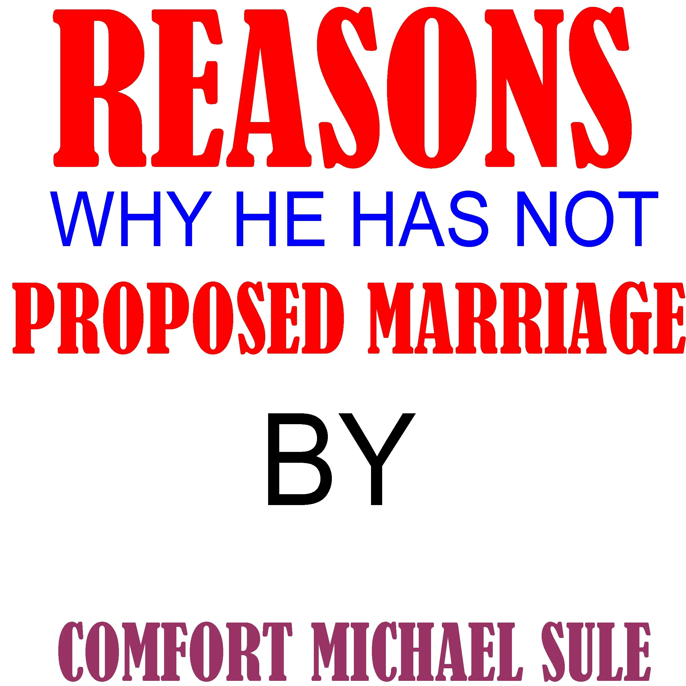 Reasons Why He Has Not Proposed Marriage Audiobook by Comfort Michael Sule