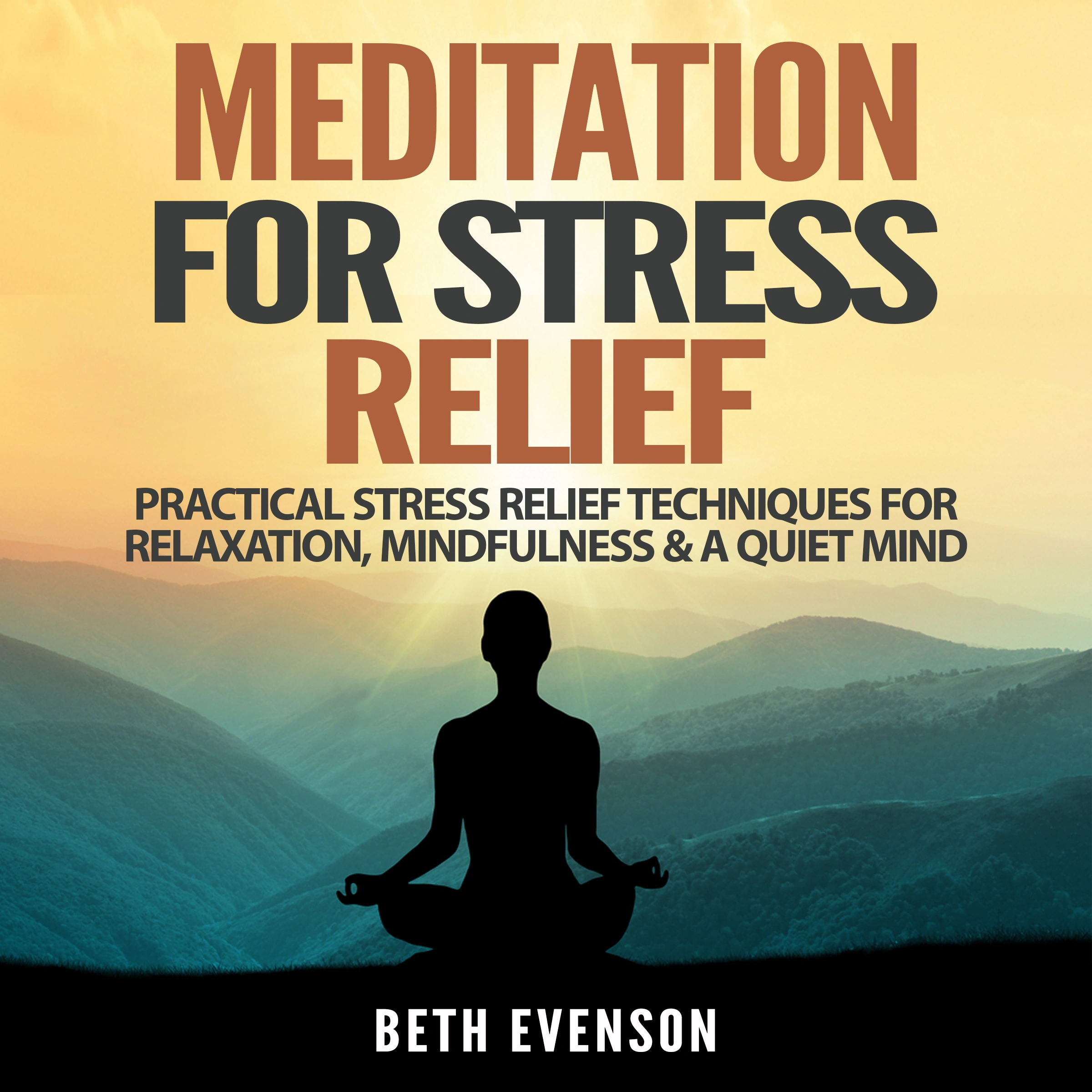 Meditation for Stress Relief: Practical Stress Relief Techniques for Relaxation, Mindfulness & a Quiet Mind Audiobook by Beth Evenson