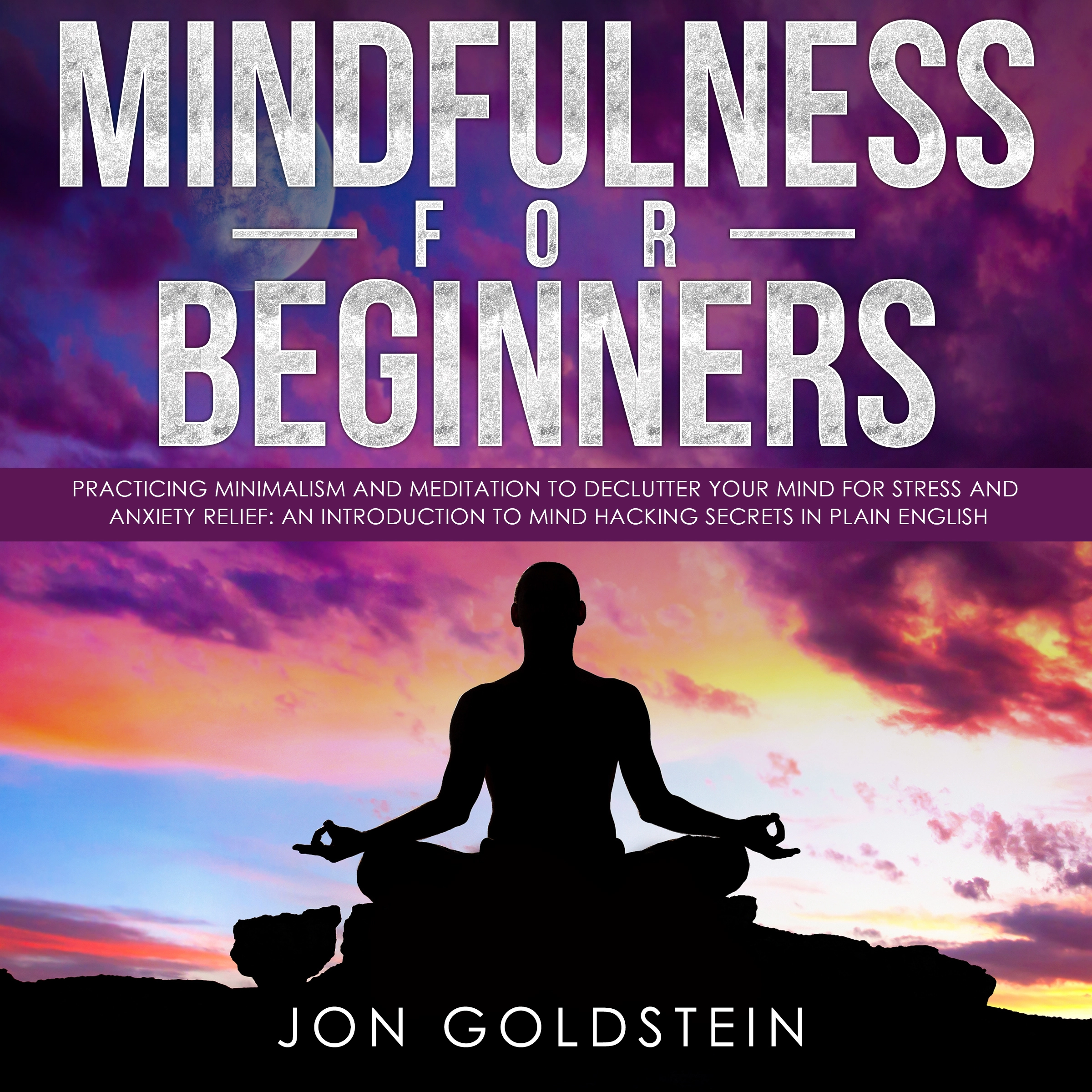 Mindfulness for Beginners: Practicing Minimalism and Meditation to Declutter Your Mind for Stress and Anxiety Relief: An Introduction to Mind Hacking Secrets in Plain English by Jon Goldstein Audiobook