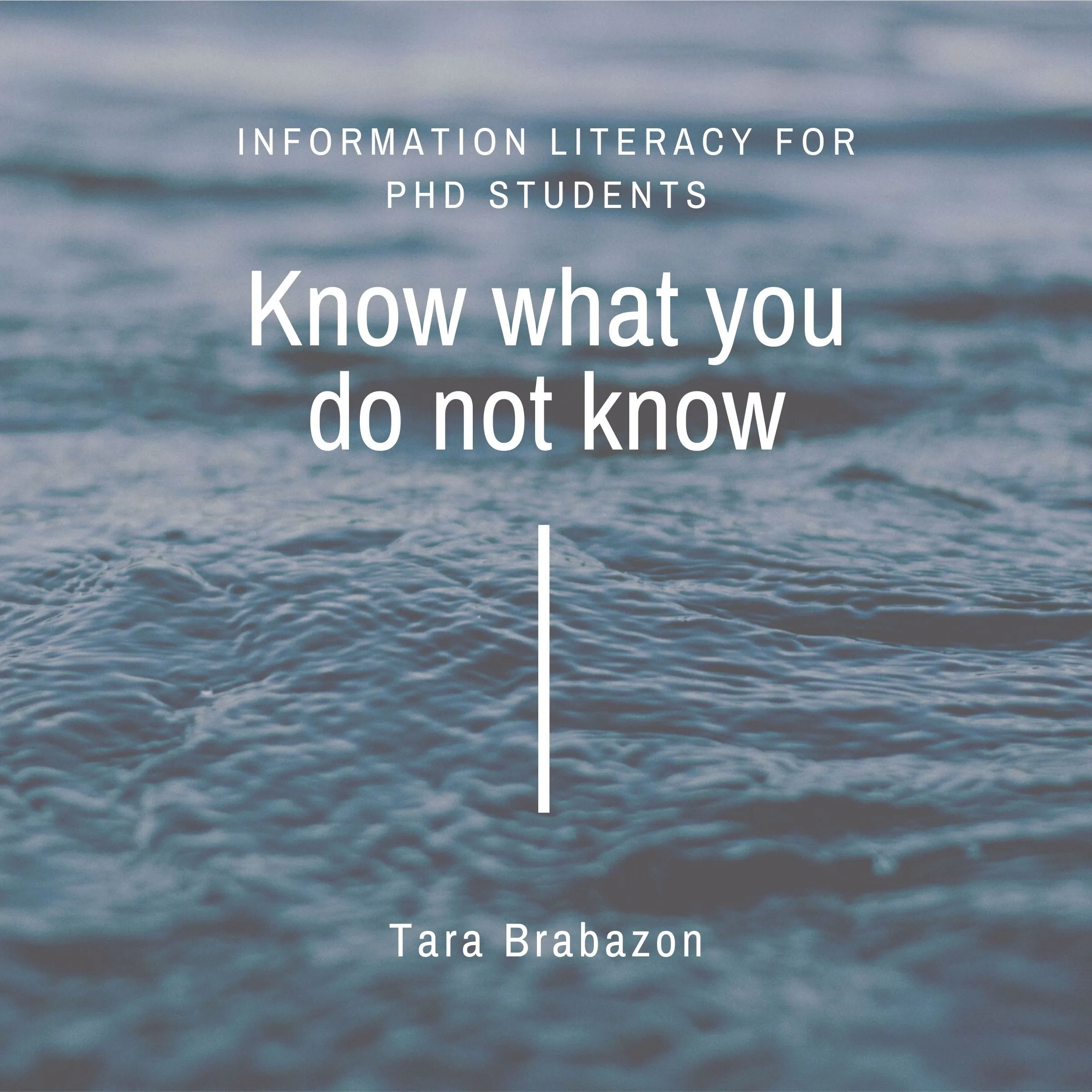 Know what you do not know Audiobook by Tara Brabazon