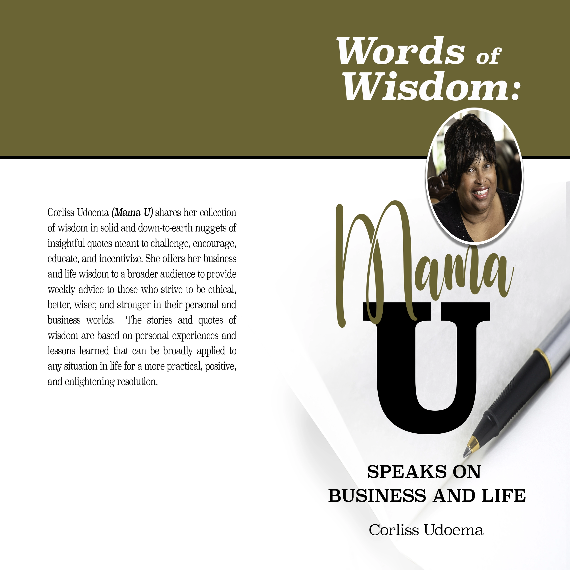 Words of Wisdom: Mama U Speaks on Business and Life Audiobook by Corliss A. Udoema