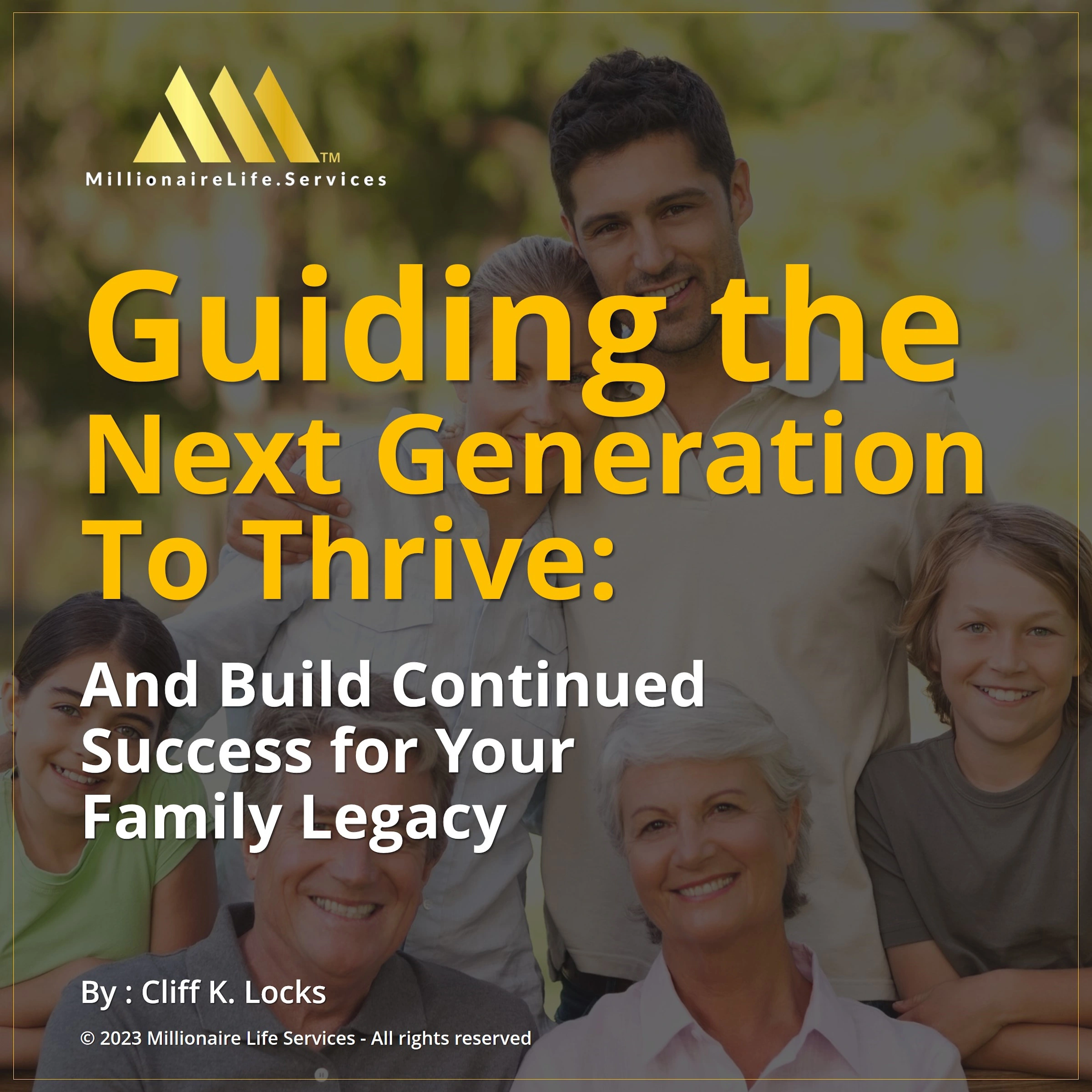 Guiding the  Next Generation To Thrive by Cliff K Locks Audiobook